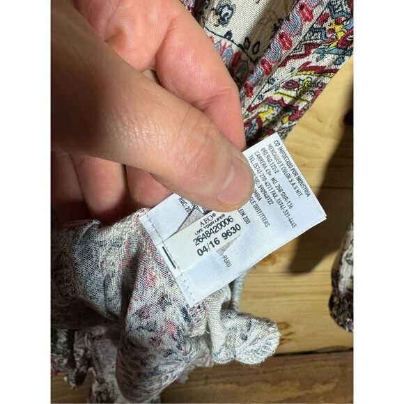 American Eagle Outfitters Women's Boho Paisley Romper Size Small Multicolor - Picture 13 of 16